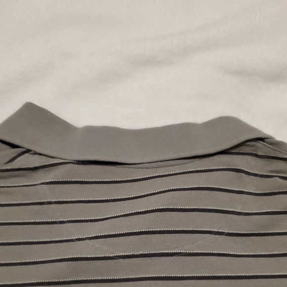 Axcess Men's Polo Shirt in Gray with Stripes - Picture 5 of 7